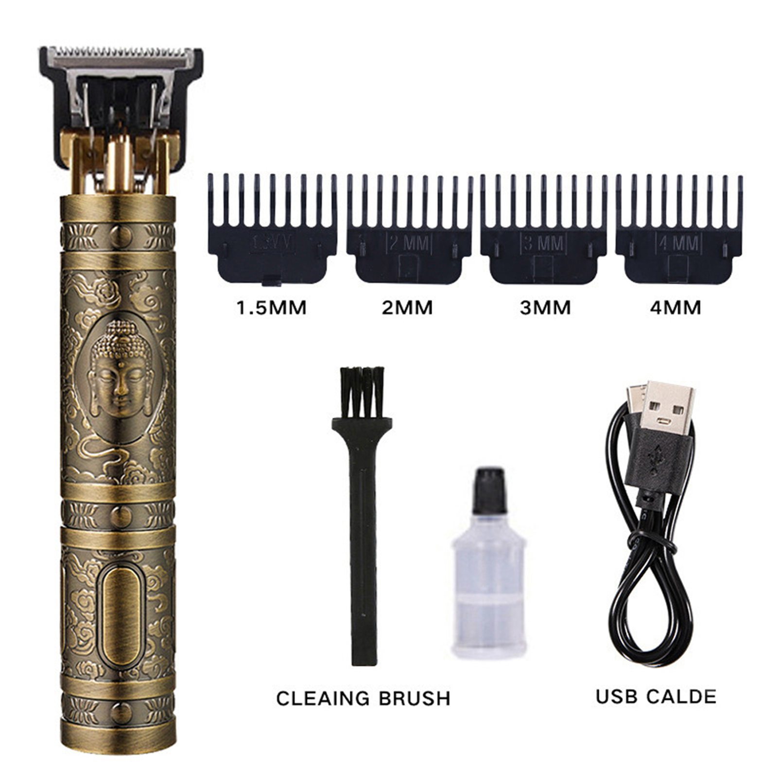 Cortadora de Cabello para hombres con Cabeza en T resistant to Agua Y 4 peines Guía, Cortadora de Cabello with Pantalla digital LCD, Cortadora de Cabello para familias y peluquerías, juego de accesorios de baño - details 2