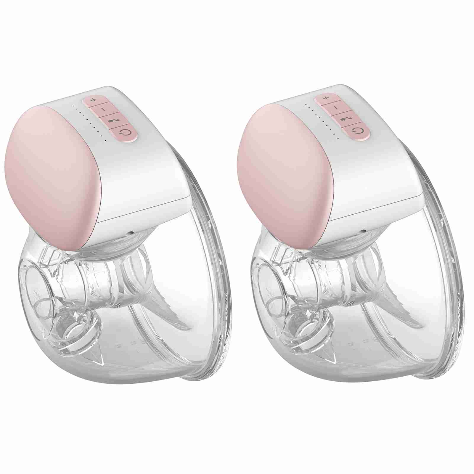 [通拓商品]Bebebao P1 穿戴式电动单边吸奶器 免手扶 按摩吸乳混合3模式10档吸力 带24mm喇叭罩 白色+粉色 20个起拿