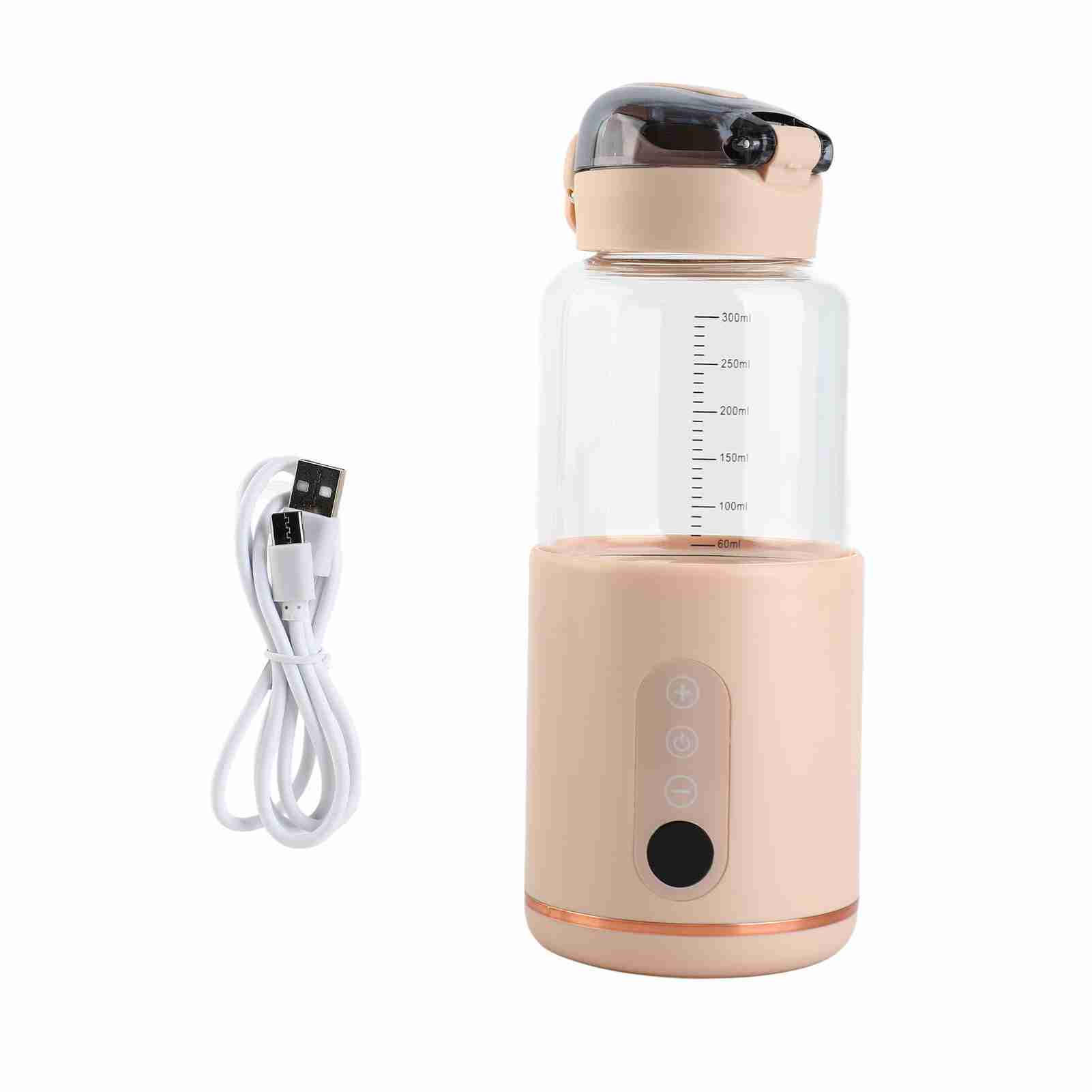 [通拓商品]JR01 便携式恒温壶 恒温水壶 宝宝外出冲奶神器 容量300ml (内置锂电池) 配USB充电线 白色