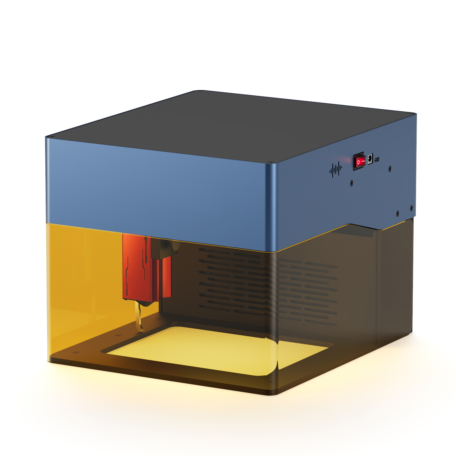 [通拓商品]Sculpfun iCube Pro 5W激光雕刻机 0.06mm超细激光光束雕刻技术 多种连接方式 自带烟雾过滤 温度报警 全方位护眼防护罩 130x130mm雕刻区域 快速组装设计 精准定位 最厚可切割10mm的软木板/6mm亚克力 可雕刻陶瓷及不锈钢 110-240V 欧规