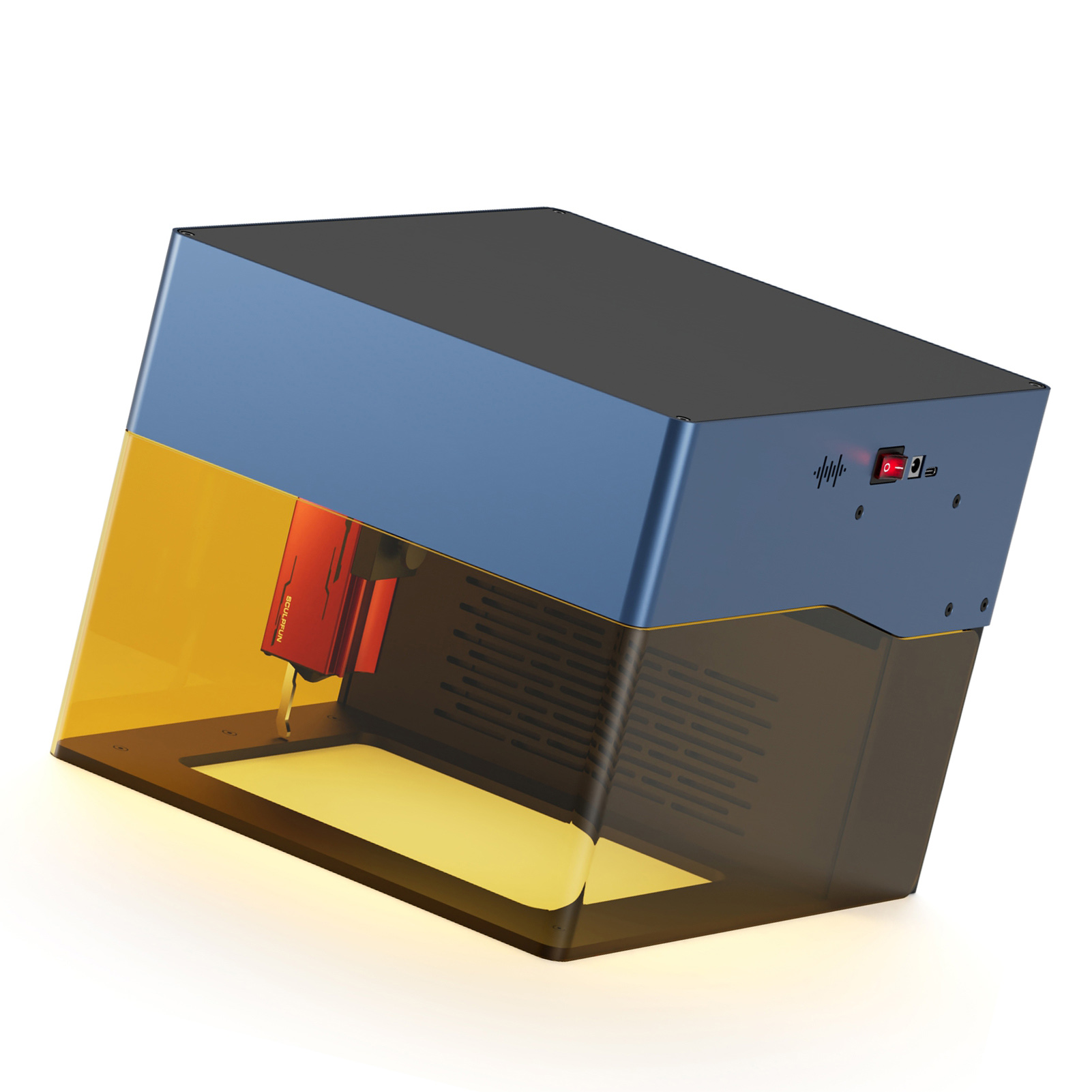 [通拓商品]Sculpfun iCube ProMax 10W激光雕刻机 超细激光光束雕刻技术/多种连接方式/自带烟雾过滤/温度报警/全方位护眼防护罩/120x120mm雕刻区域/快速组装设计/精准定位 110-240V 美规