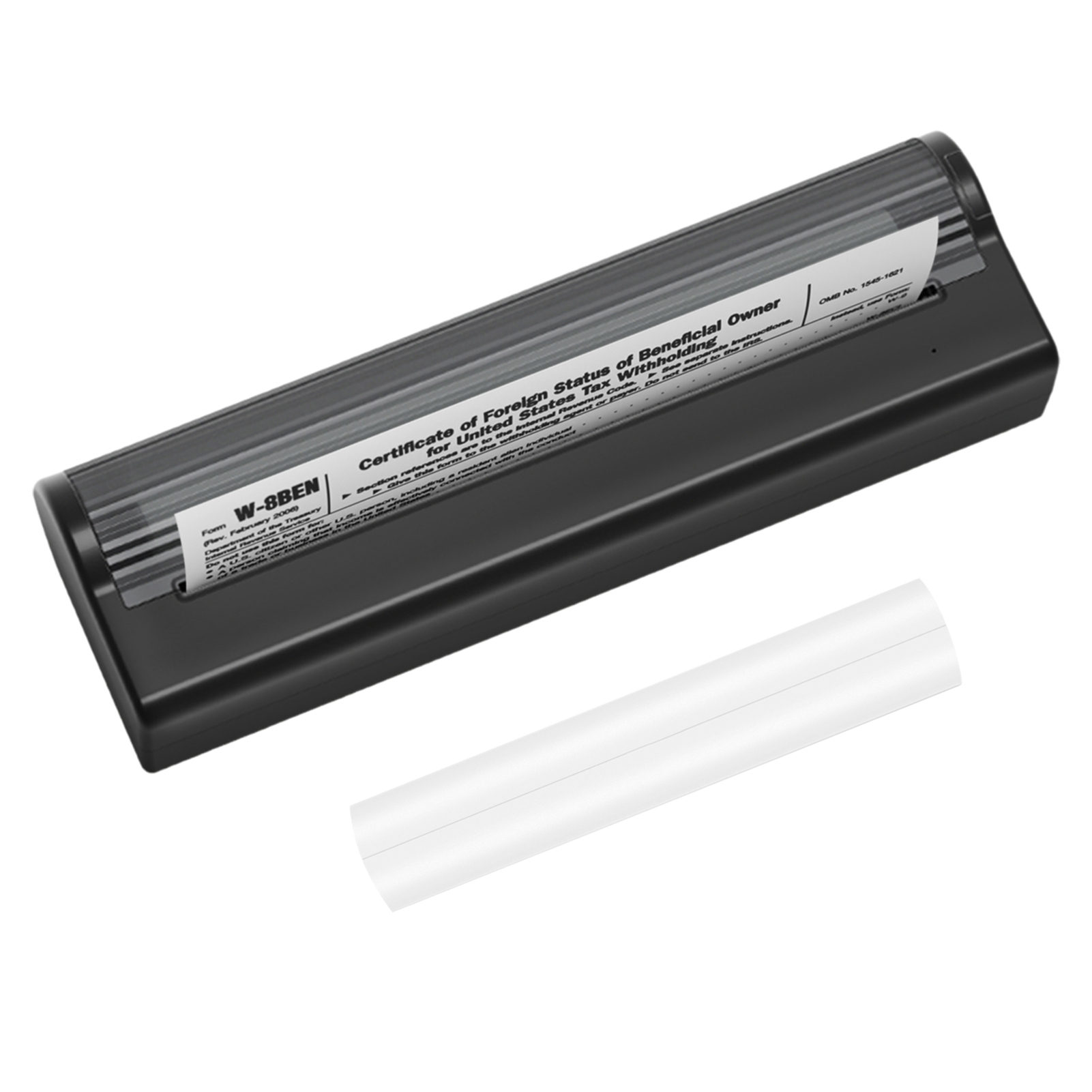 peripage A4热敏打印机 蓝牙+USB连接 304dpi 56mm/77mm/107mm/210mm/216mm(2in/3in/4in/8in/8.5in)可打印便签/图片/网页/文本/备忘录/清单等 配1卷热敏纸 升级纸张压平技术 黑色 【可搭配OS9157-1 反卷纸销售 】