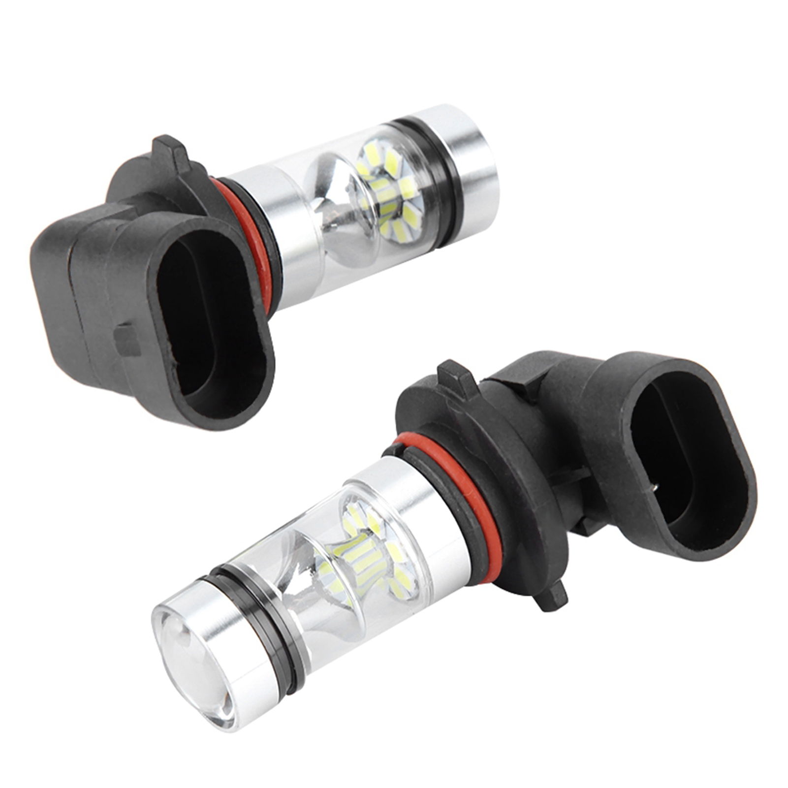 2 pièces 9006 / HB4 100W blanc LED haute luminosité phare ampoules Kit antibrouillard voiture conduite lampe-8991082669624