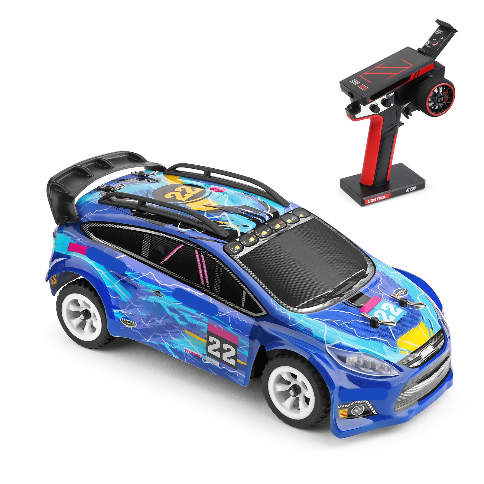 [通拓商品]整车 WLtoys 伟力 284010 2.4GHz 1比28 30km/h 电动四驱拉力车 遥控车（出货电池内置）