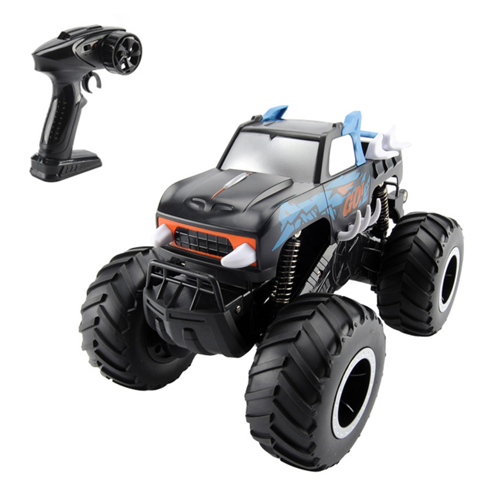 [通拓商品]整车 D837 2.4GHz 1/16 4WD 大轮水陆两栖越野遥控车（B款：红色）