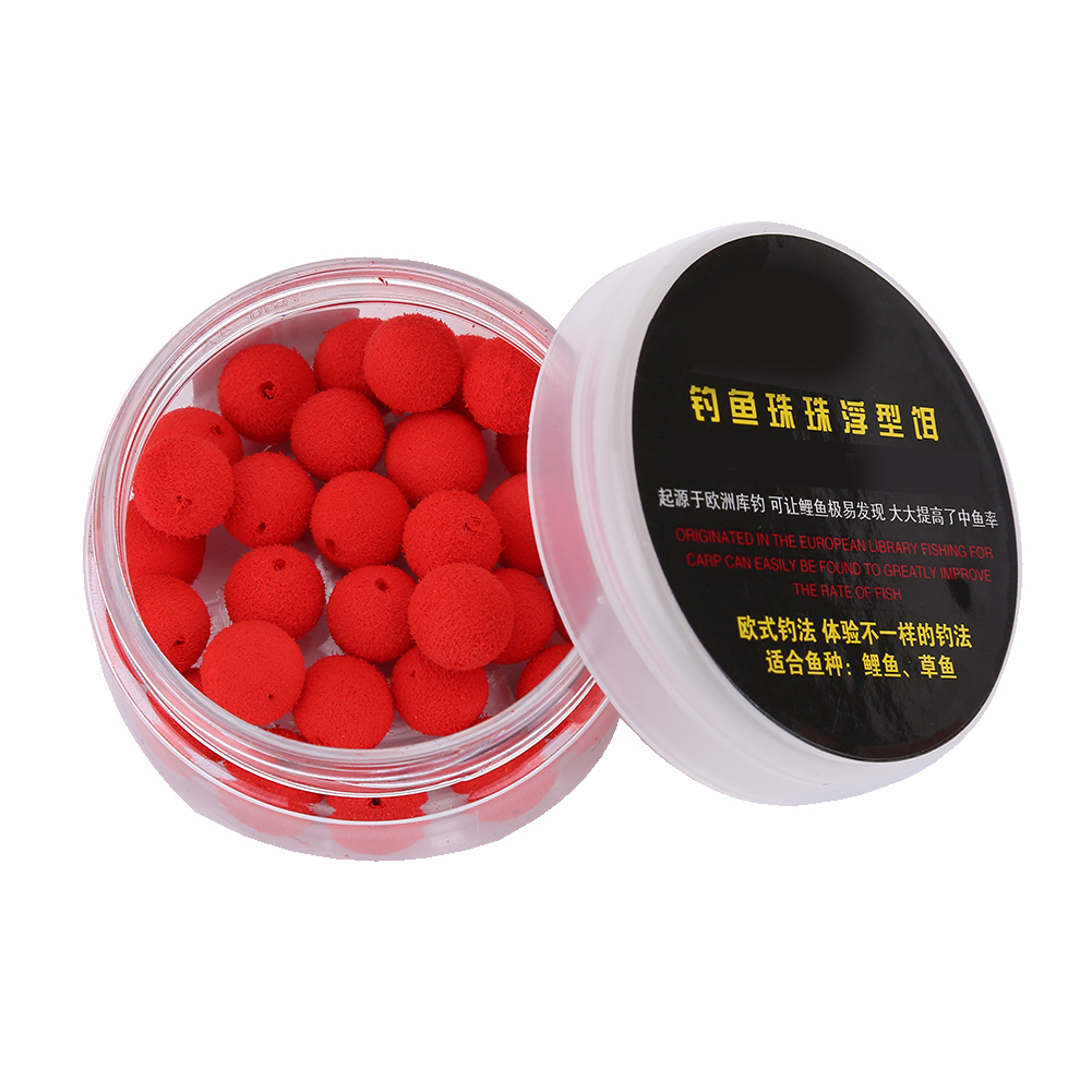 鲤鱼草鱼上浮型钓鱼假饵料（1盒30pc一卖）(红色草莓味12MM)
