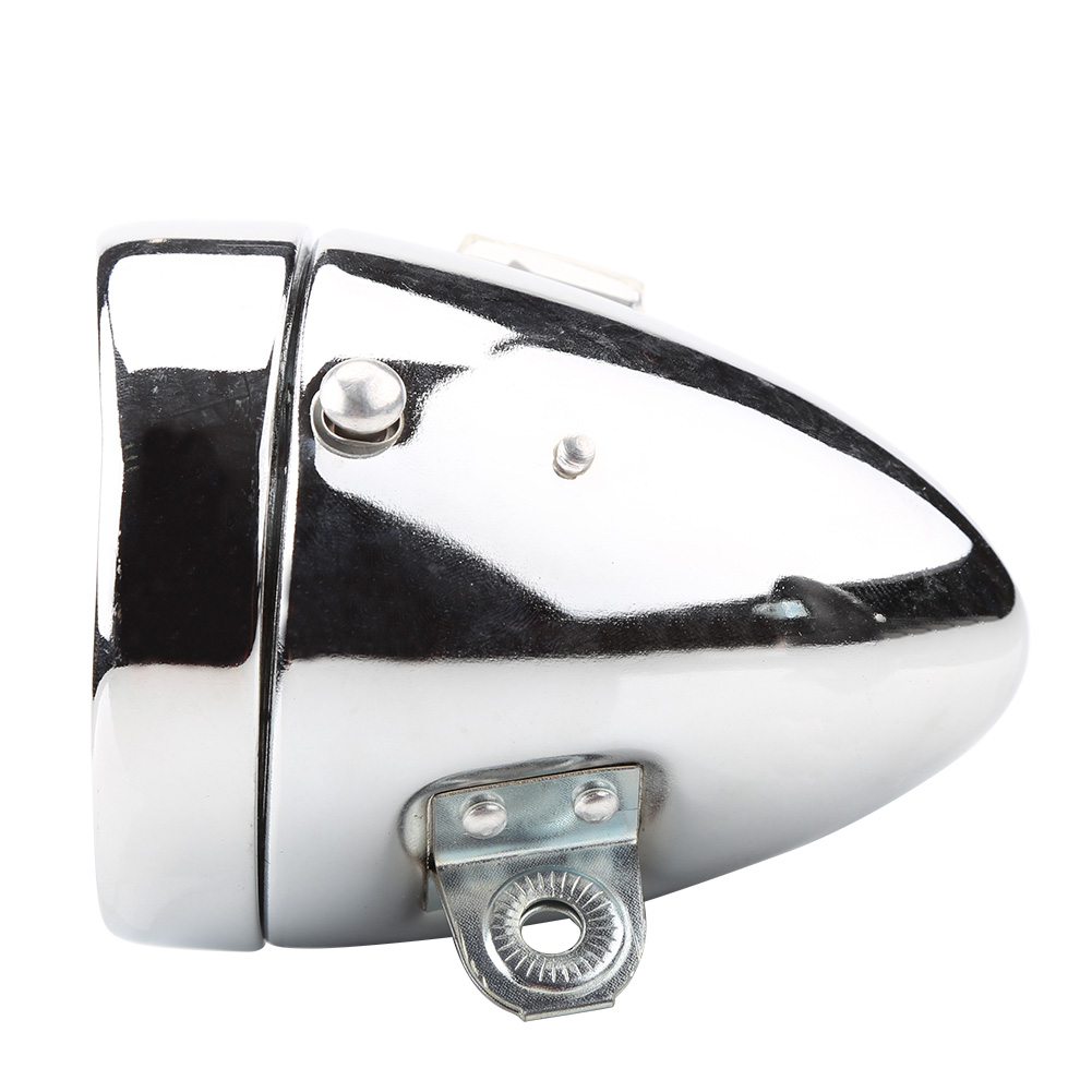 Phare Avant Vélo JOS – Vintage – Argenté – Fabriqué En France