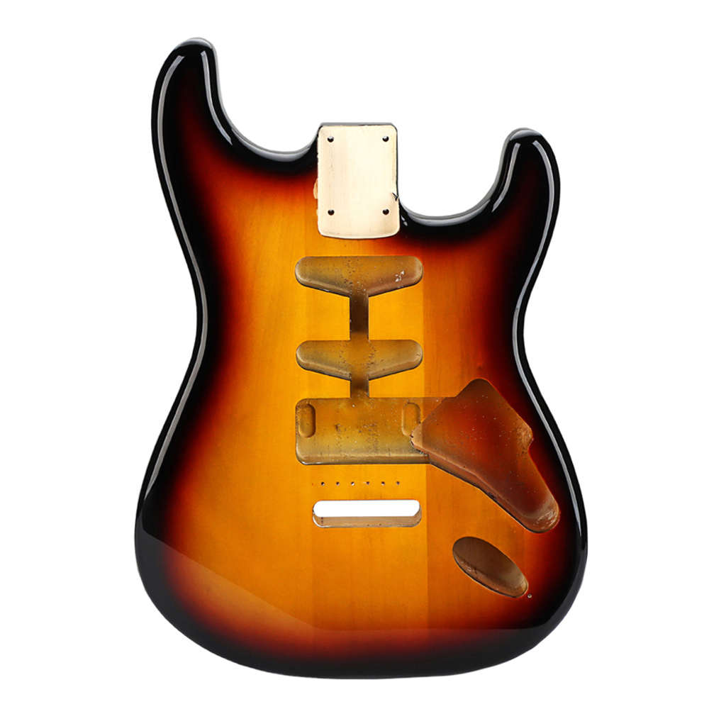 GSB36 Tele 电吉他琴身 Nitro Top Alder Wood ST 风格 DIY 吉他琴身 HSH Route 3 音色 Sunburst Relic 杨木电吉他琴身 适用于 Tele 吉他配件 DIY