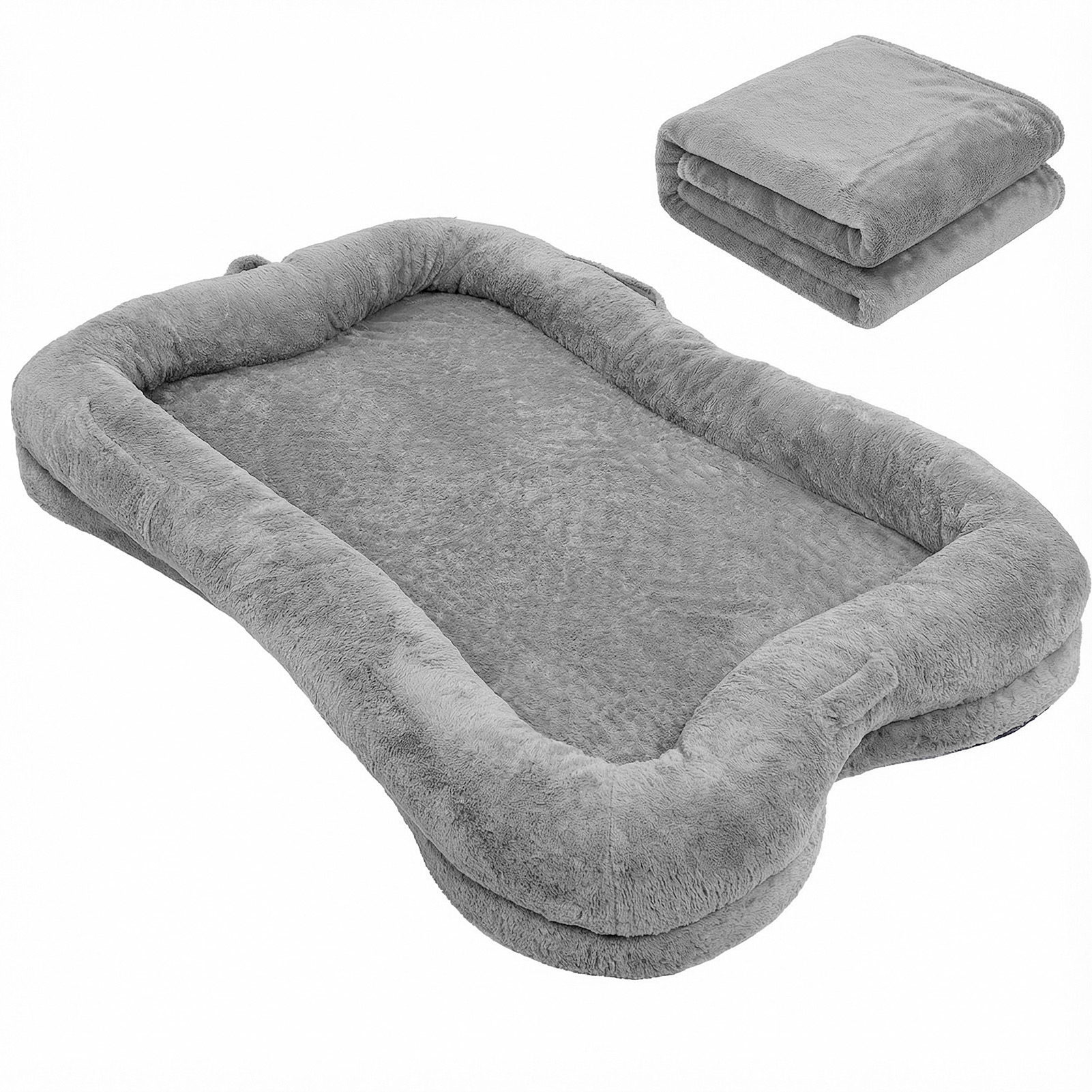 Oversized Washable Dog Bed for Shared Lounging
