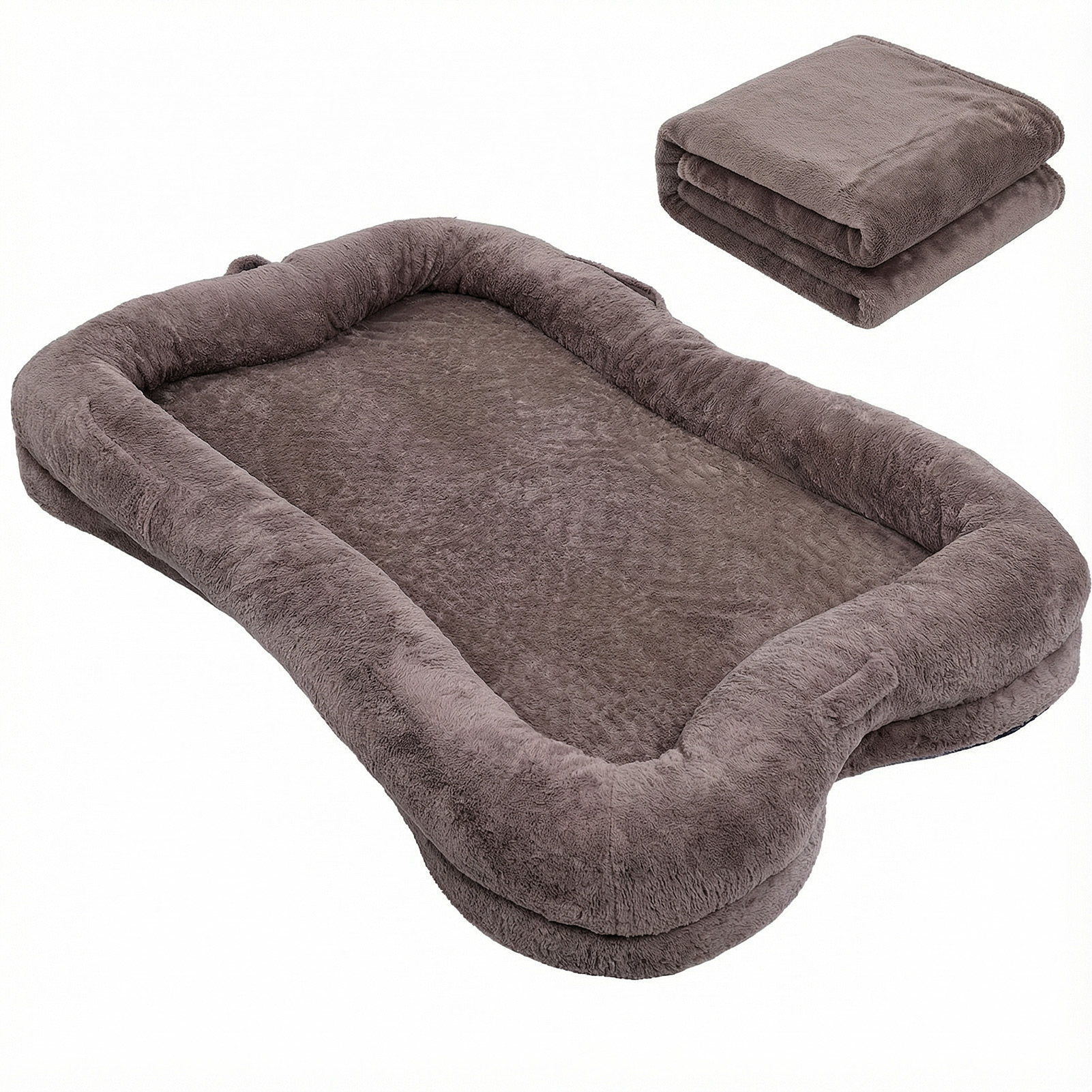 Oversized Washable Dog Bed for Shared Lounging