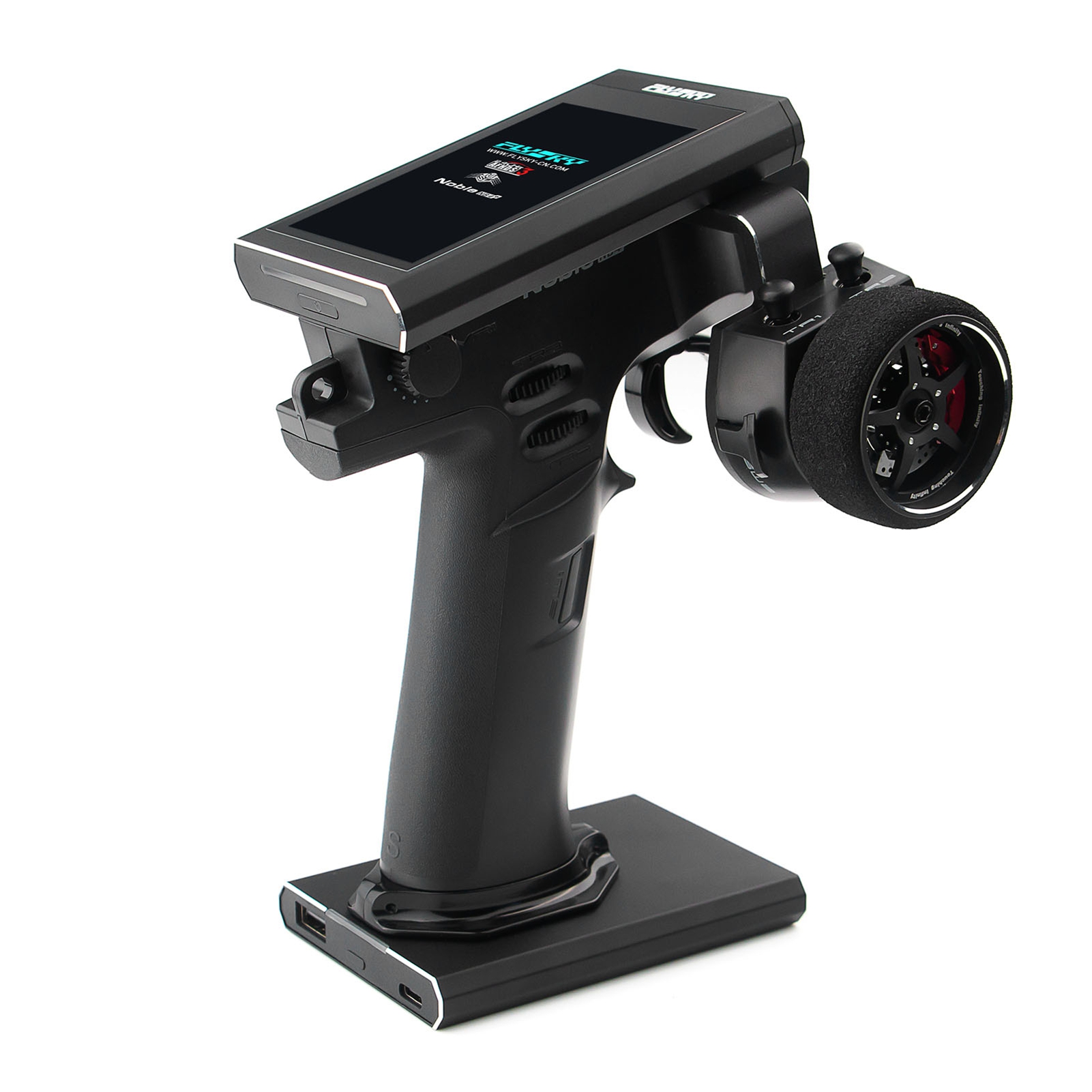 富斯Flysky Noble NB4+ 2.4G 8通道遥控器 配1个FGR4S 接收器（NB4的升级款） 黑色