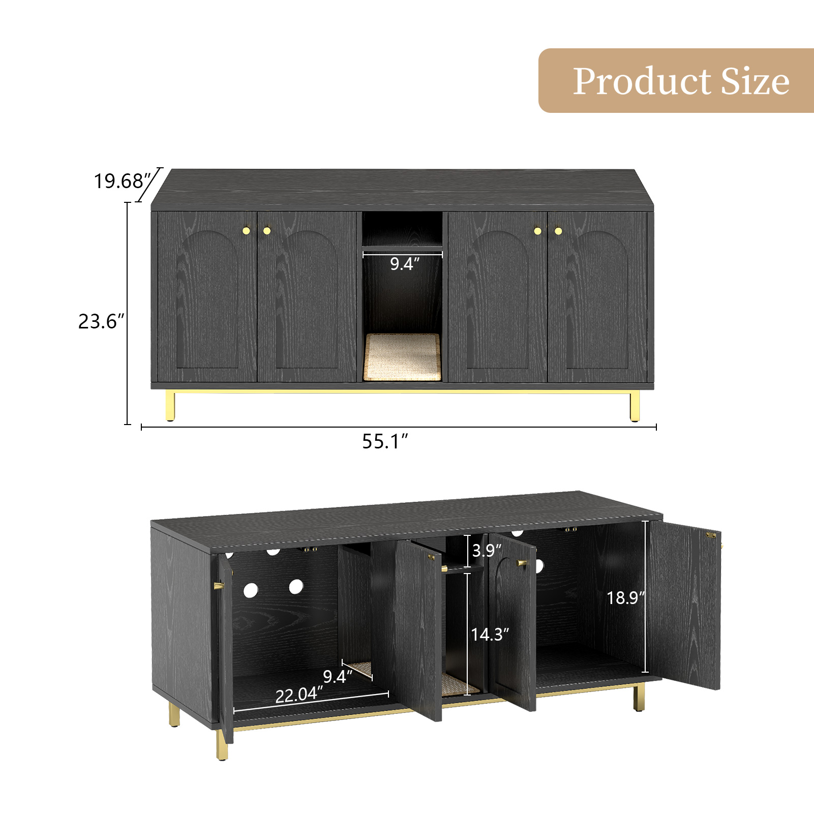 Cat Litter Box Cabinet for a Cleaner Room