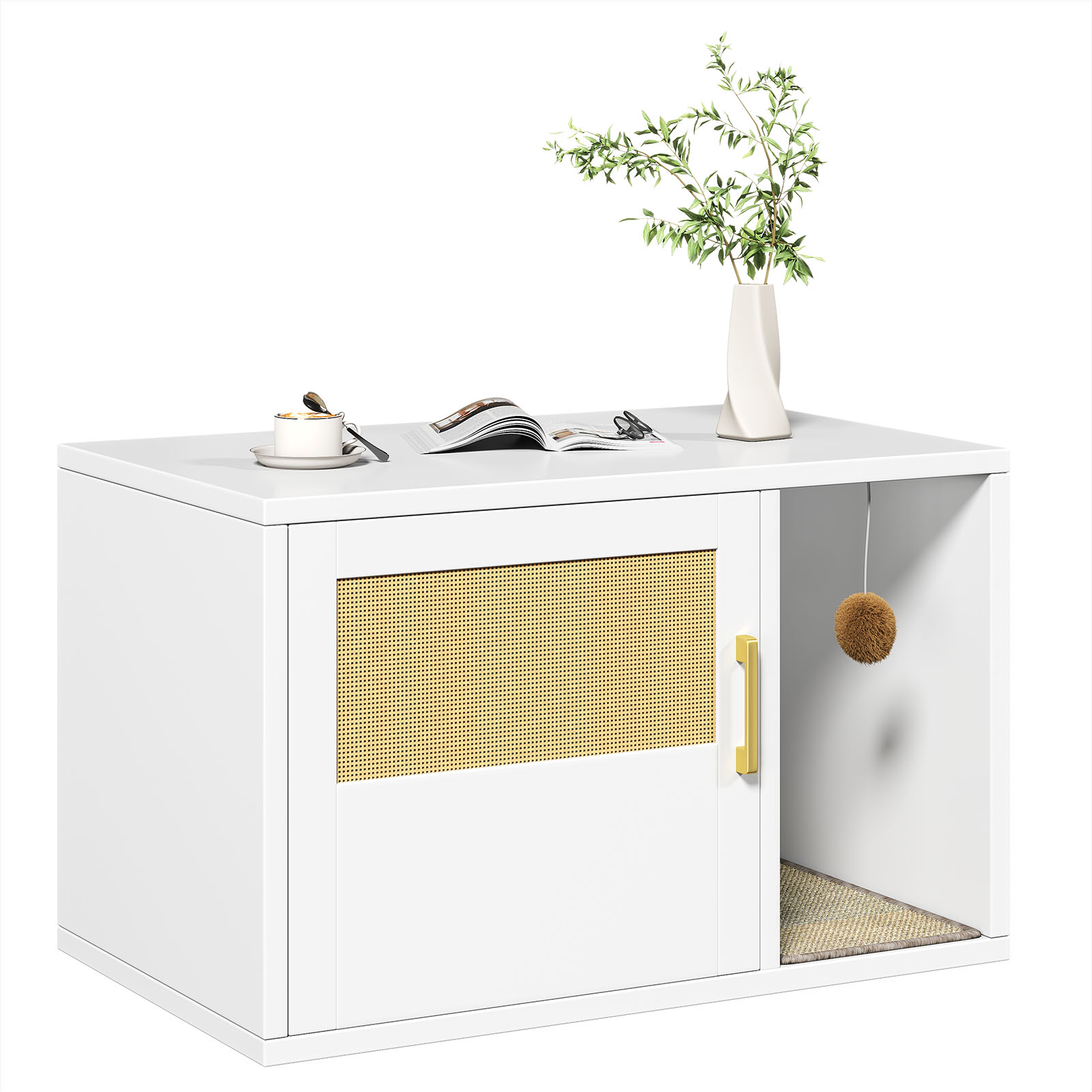 Cat Litter Box Cabinet for a Cleaner Room