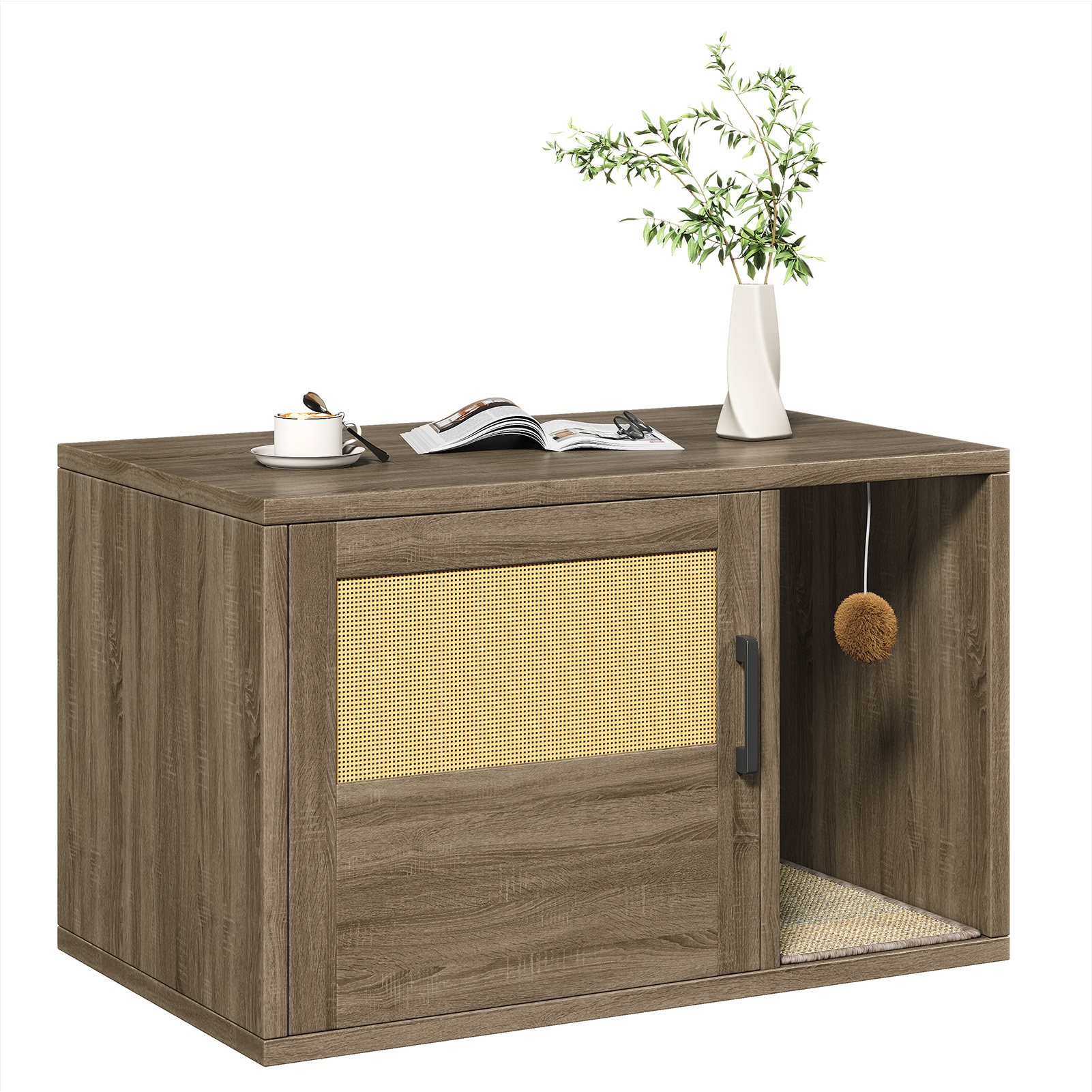 Cat Litter Box Cabinet for a Cleaner Room