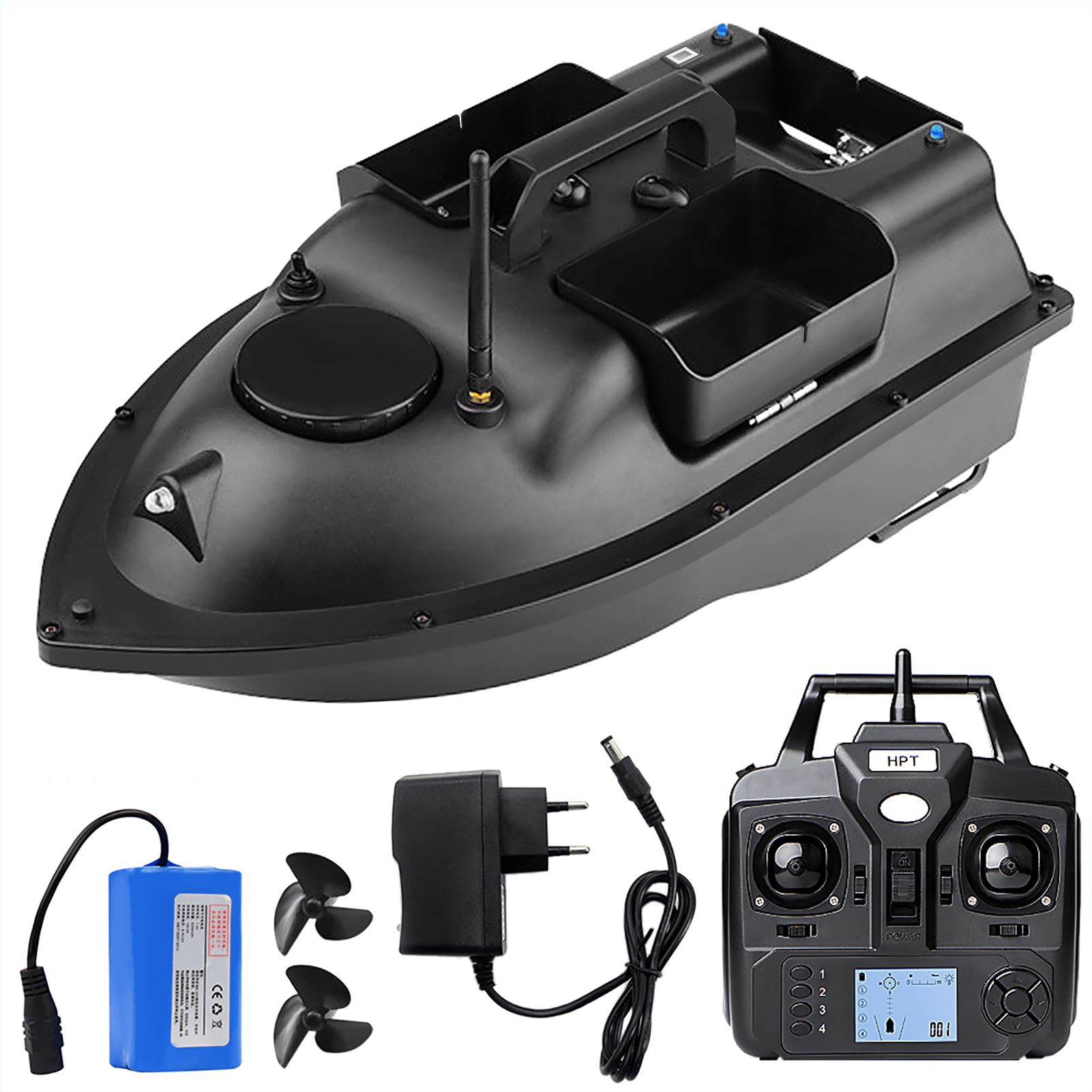 V18GPS 500米5200mah打窝船 欧规 黑色（同款SKU:Y19942EU-T)（带配套电池发货）