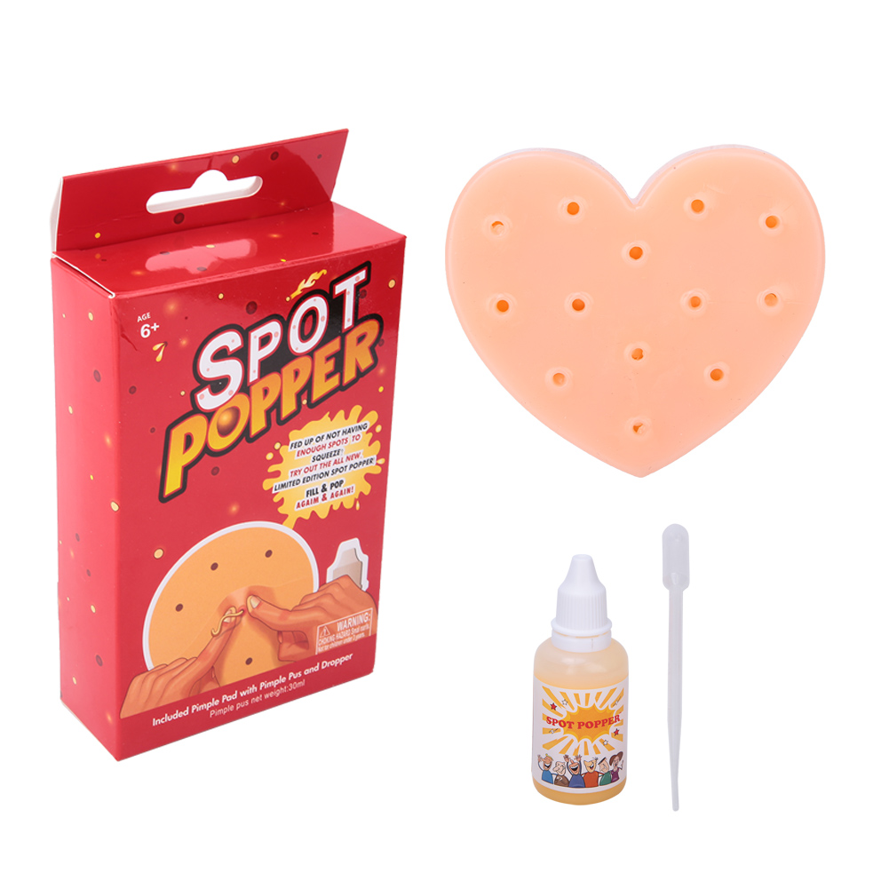（CE认证）挤痘痘发泄减压玩具 SPOT POPPER爱心形奇特搞怪玩具